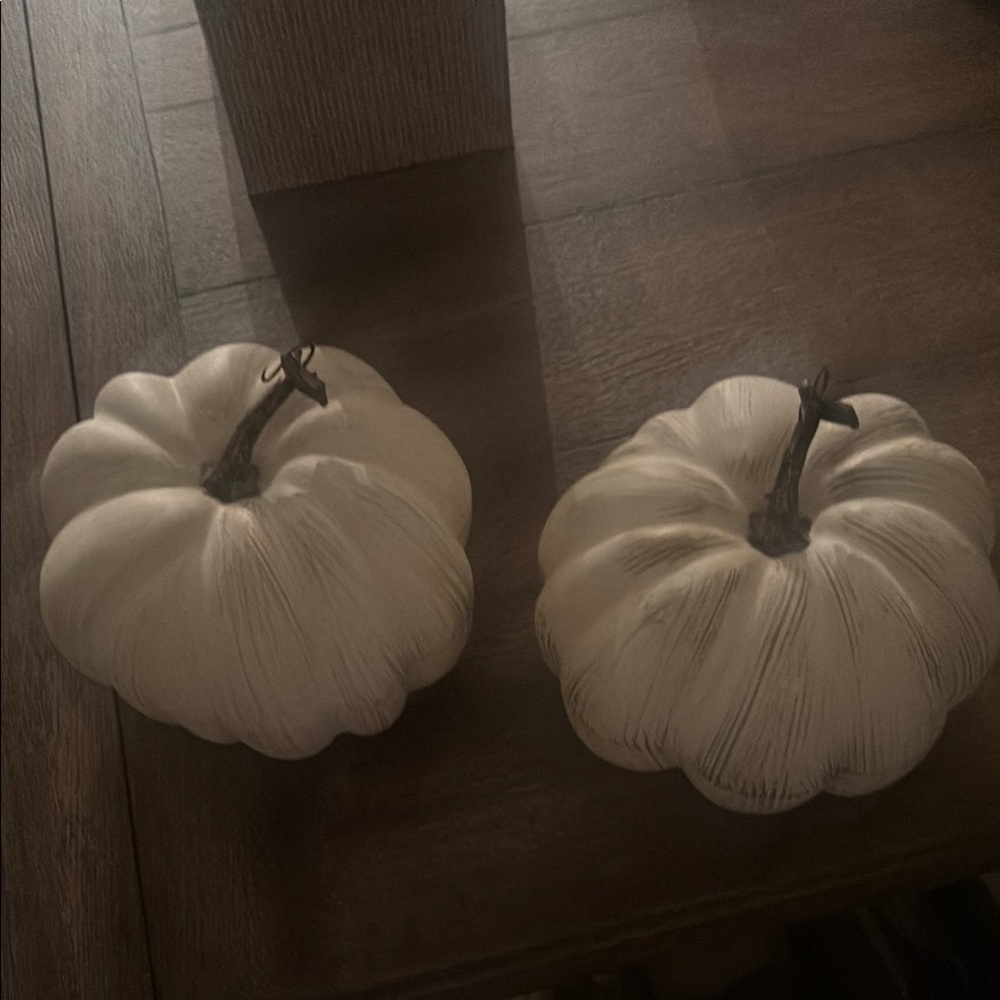 Decorative White Pumpkins
